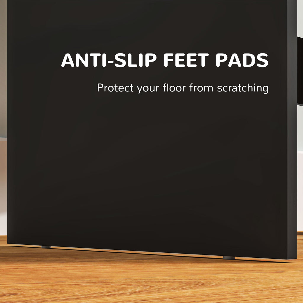 Zee Makeup Vanity Table with LED Lights, for Bedroom, Modern Dressing Table with Drawers, Compartments, Black