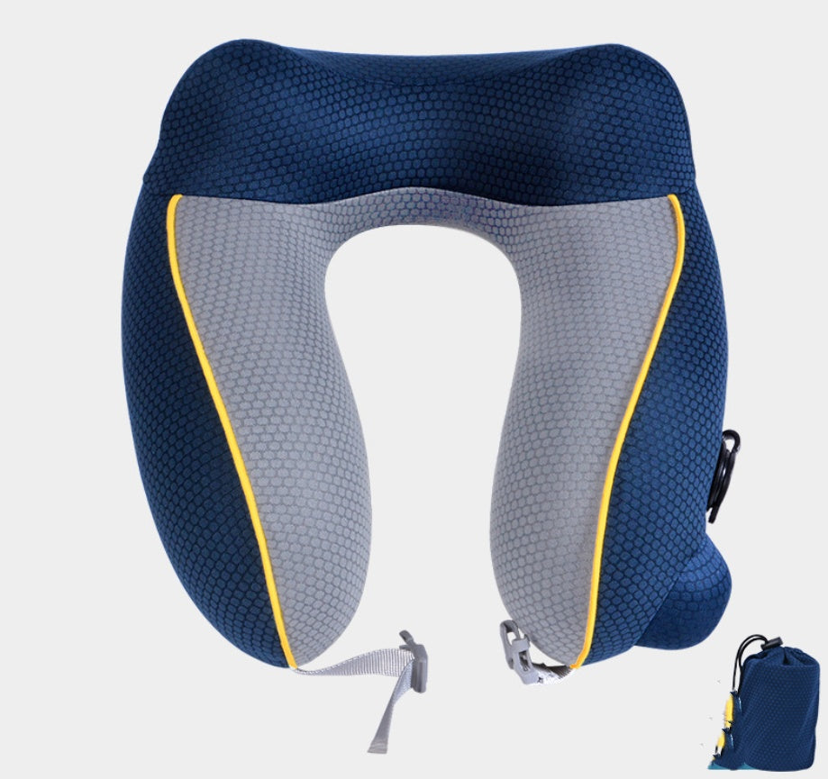 Inflatable U‑Shaped Travel Pillow