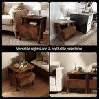 Slother-Rum Nightstand with drawer