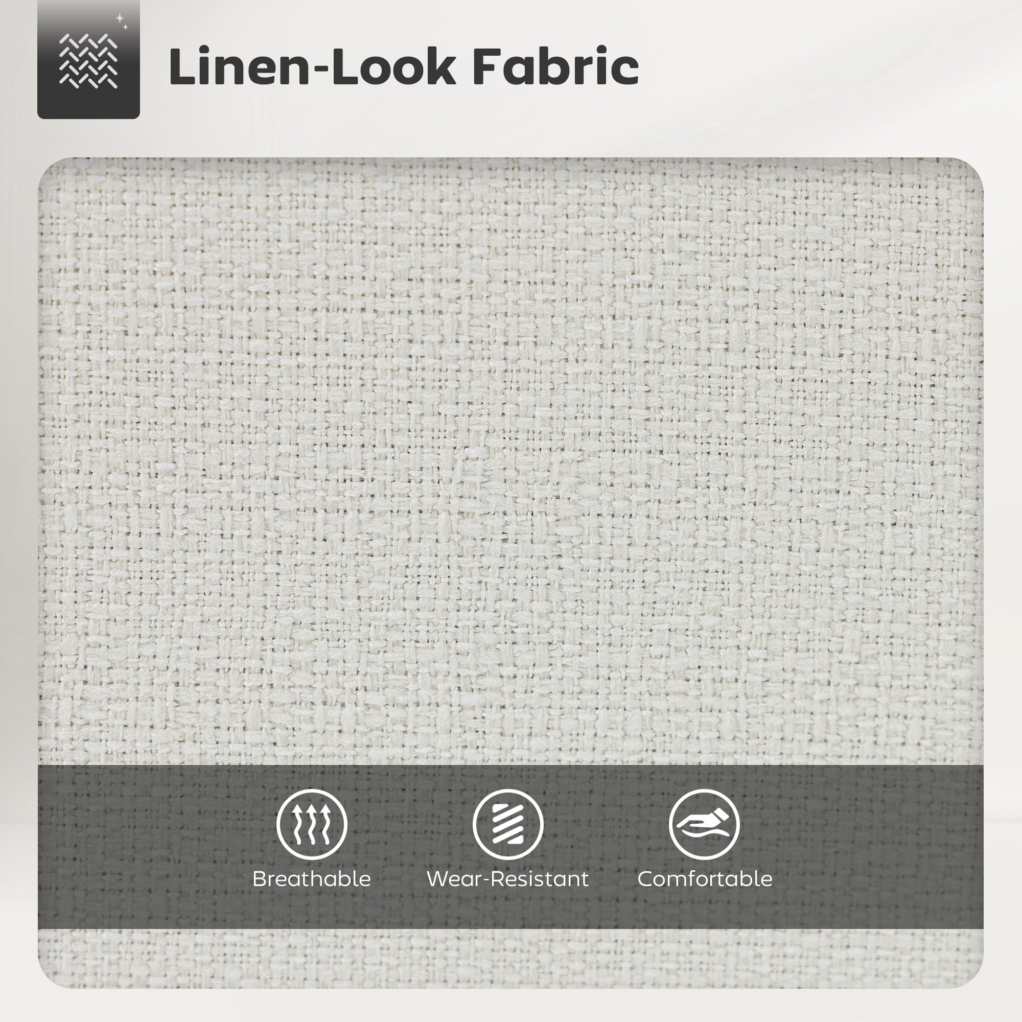 Reece 26" Counter Height Barstools Set of 2, Upholstered Swivel Bar Stools with Backrests and Armrests, Cream White