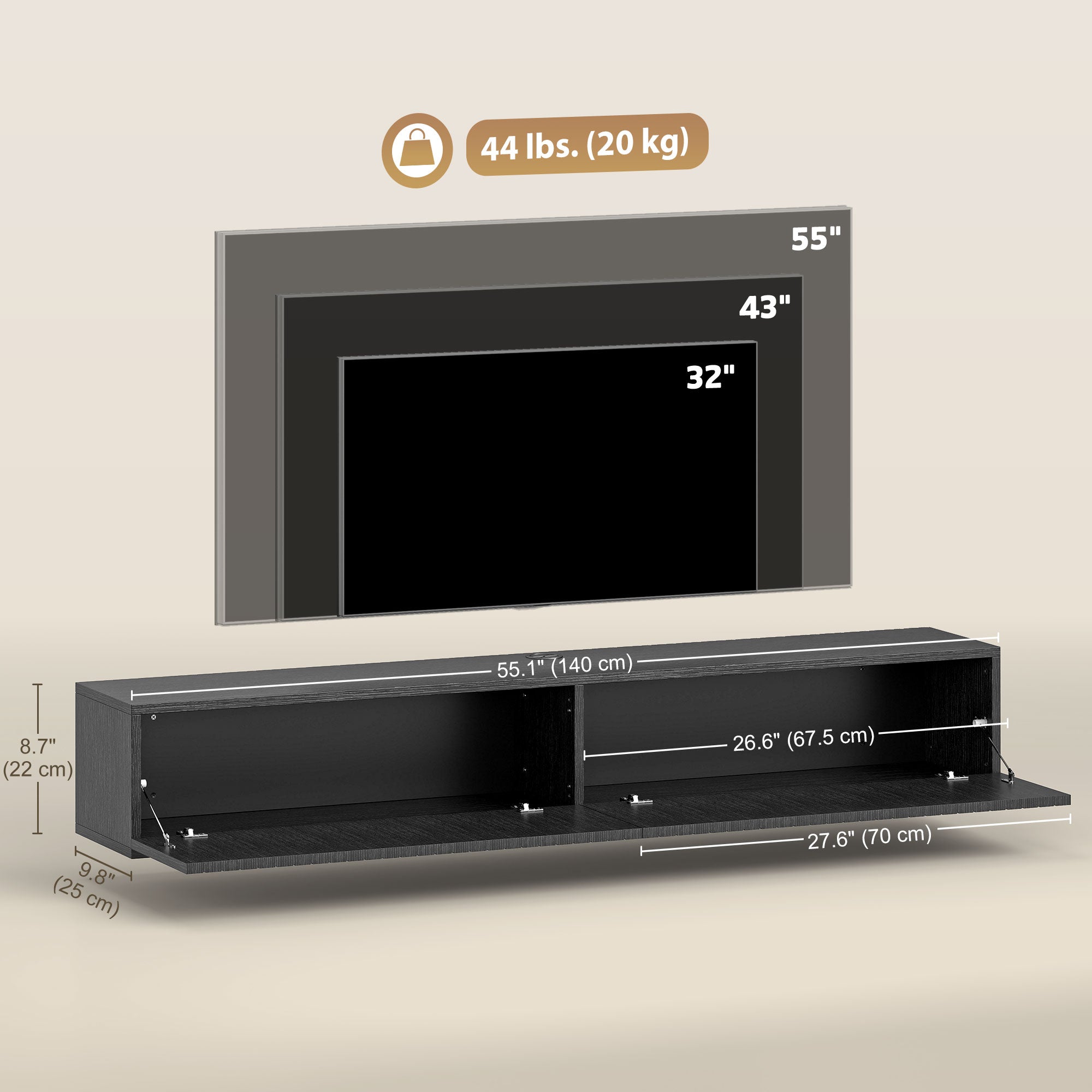 Wall Mount Media Console