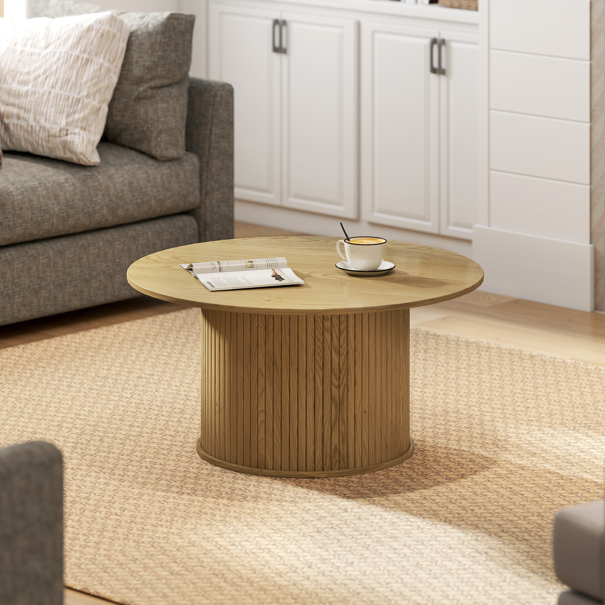 zCedar 31.5 Round Coffee Table Nordic Style