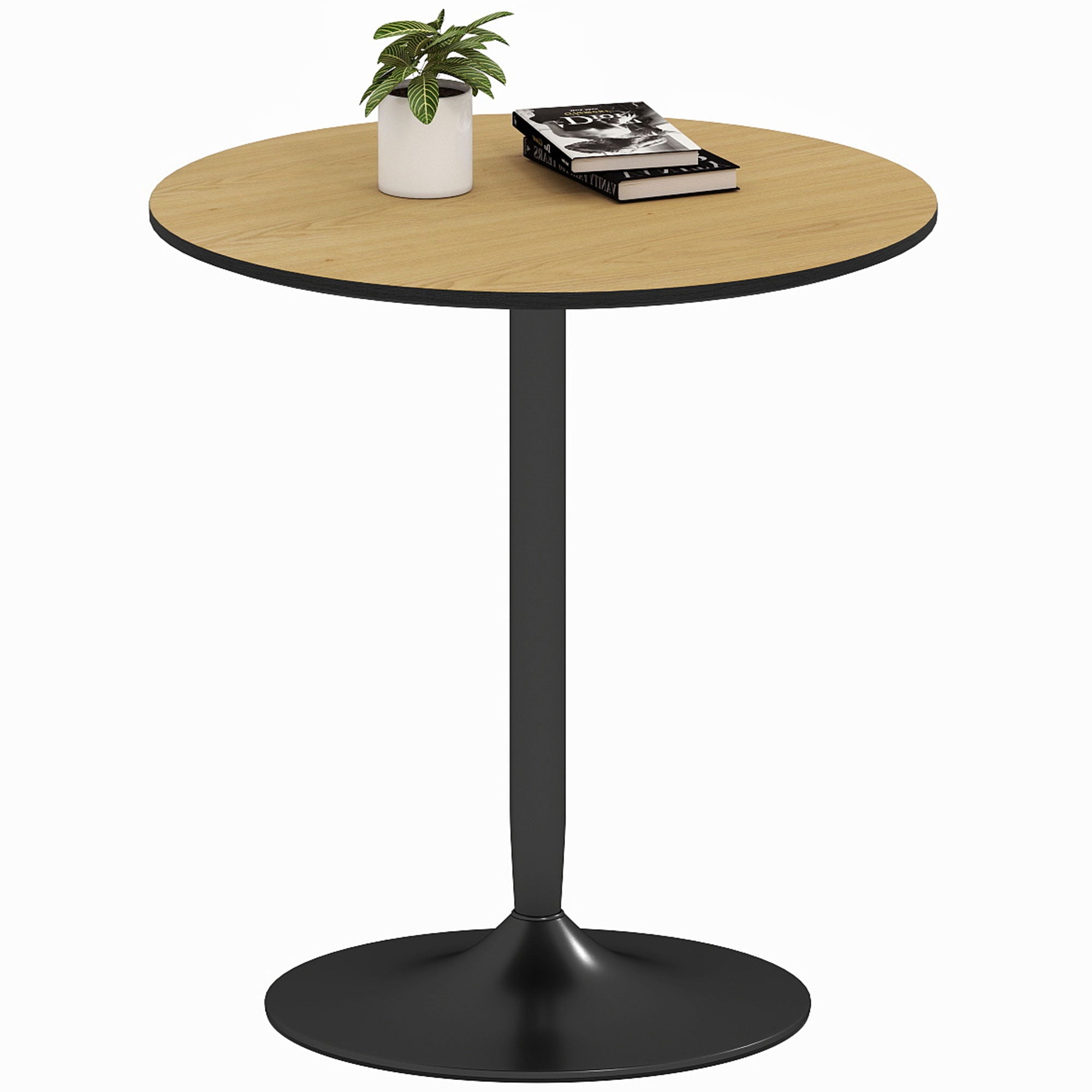  Modern Small Dining Table with Wood Veneer