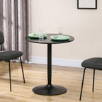  Round Dining Table with Steel Base for Living Room