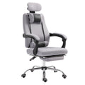 Brady Ergonomic Executive High Back Office Chair with Footrest and Lumbar Support-Grey