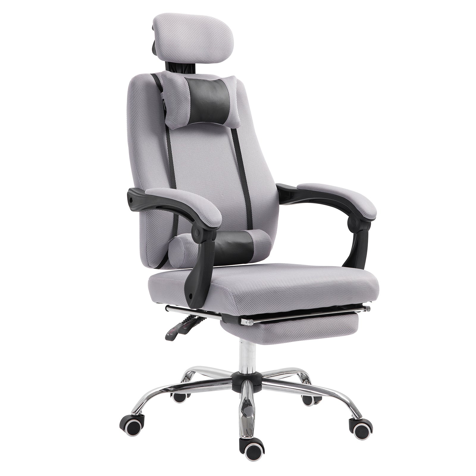 Brady Ergonomic Executive High Back Office Chair with Footrest,Lumbar Support,Grey
