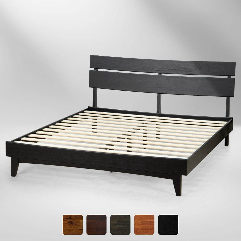Aubrey Deluxe Wood Platform Bed Frame