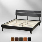 Aubrey Deluxe Wood Platform Bed Frame