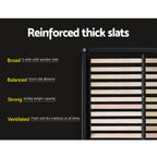 Artiss Pier Bed Frame Fabric - Grey Double/Full