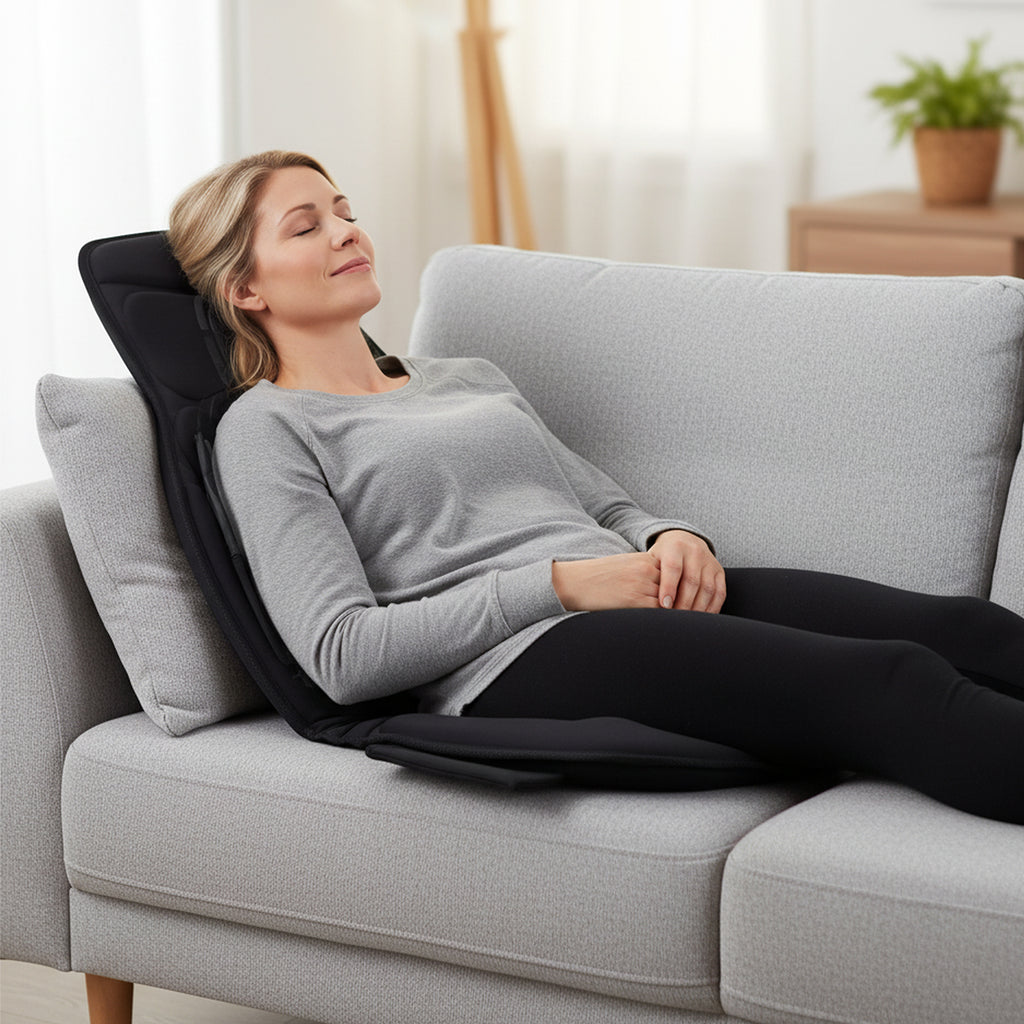 Artemis Back Massager Seat Cushion with Heat &amp; 10 Vibration Motors–Full‑Body Comfort, Anywhere