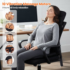 Artemis Back Massager Seat Cushion with Heat &amp; 10 Vibration Motors–Full‑Body Comfort, Anywhere