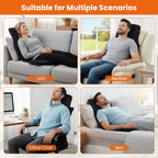 Artemis Back Massager Seat Cushion with Heat &amp; 10 Vibration Motors–Full‑Body Comfort, Anywhere