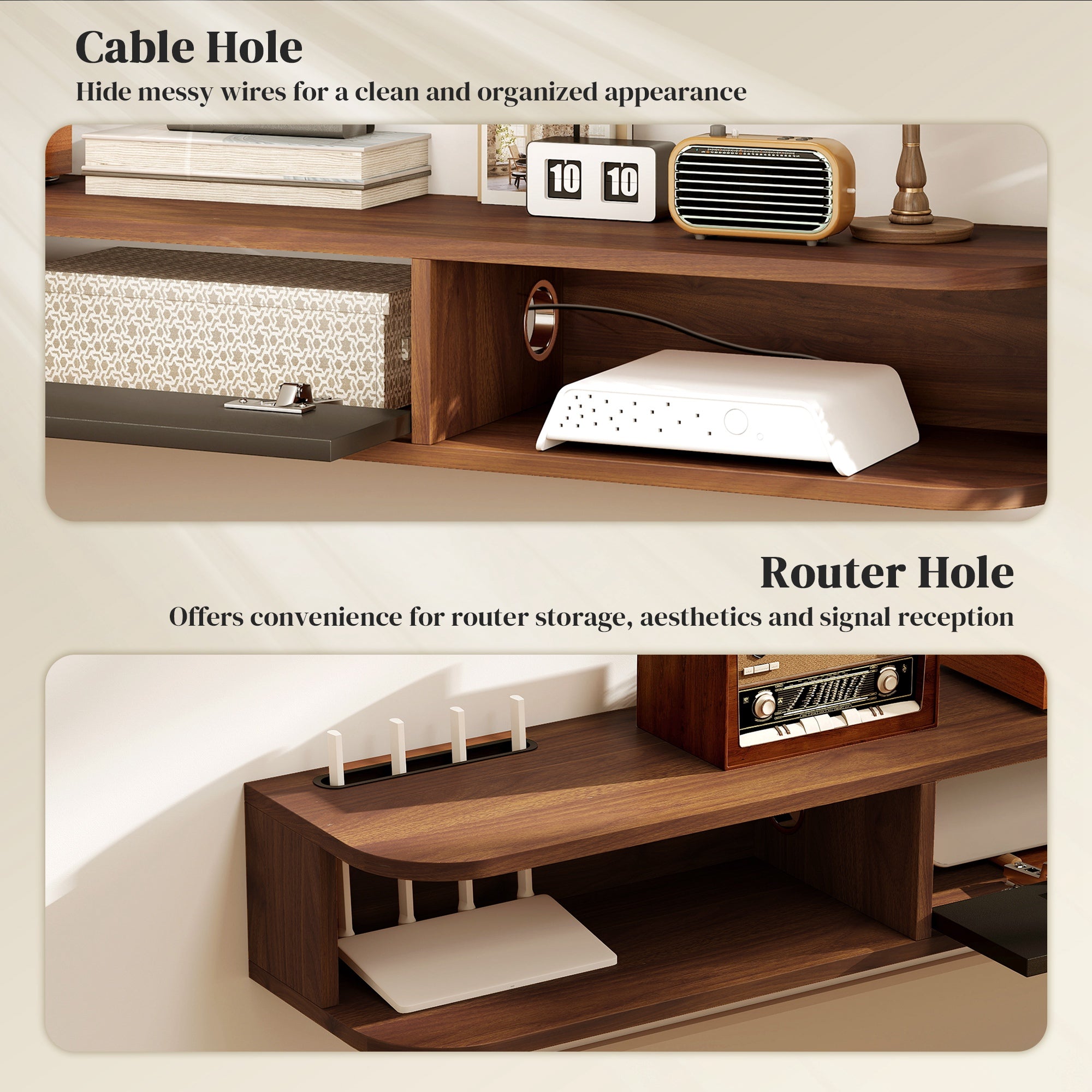  Floating TV Stand for TVs up to 75 Inch