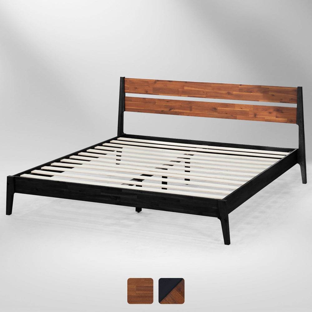 SLOTHN Callisto Deluxe Solid Wood Bed Frame