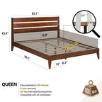 Slother Emery Solid Wood Bed Frame