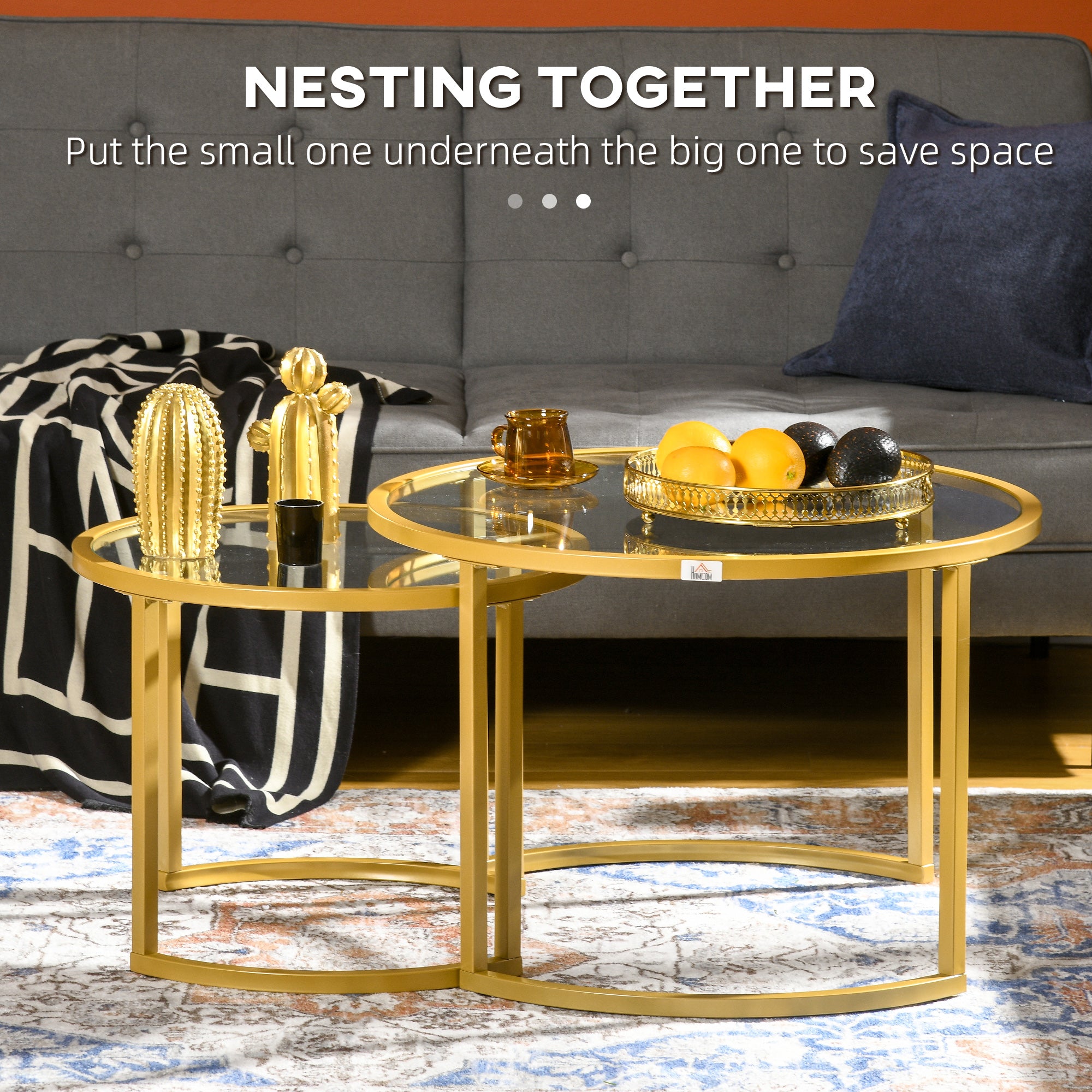Micah Round Coffee Table Set