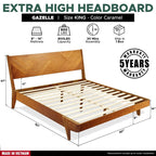 Slother-Gazelle Platform Bed Frame With Headboard