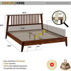 Slother Kaylin Solid Wood Bed Frame