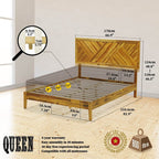 Slother Sierra Deluxe Wood Platform Bed Frame
