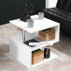 Echo Wooden S Shape End Table