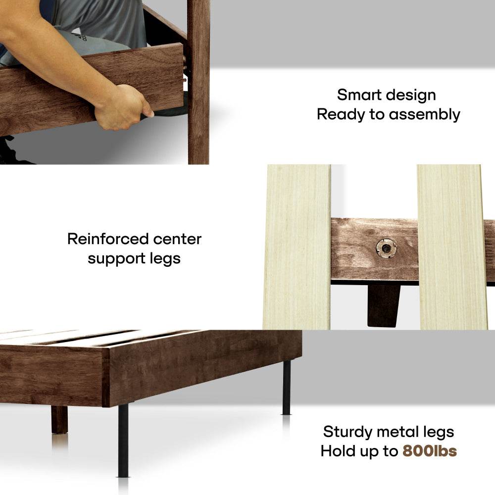 Slother-Astoria Upholstered Solid Wood Bed Frame