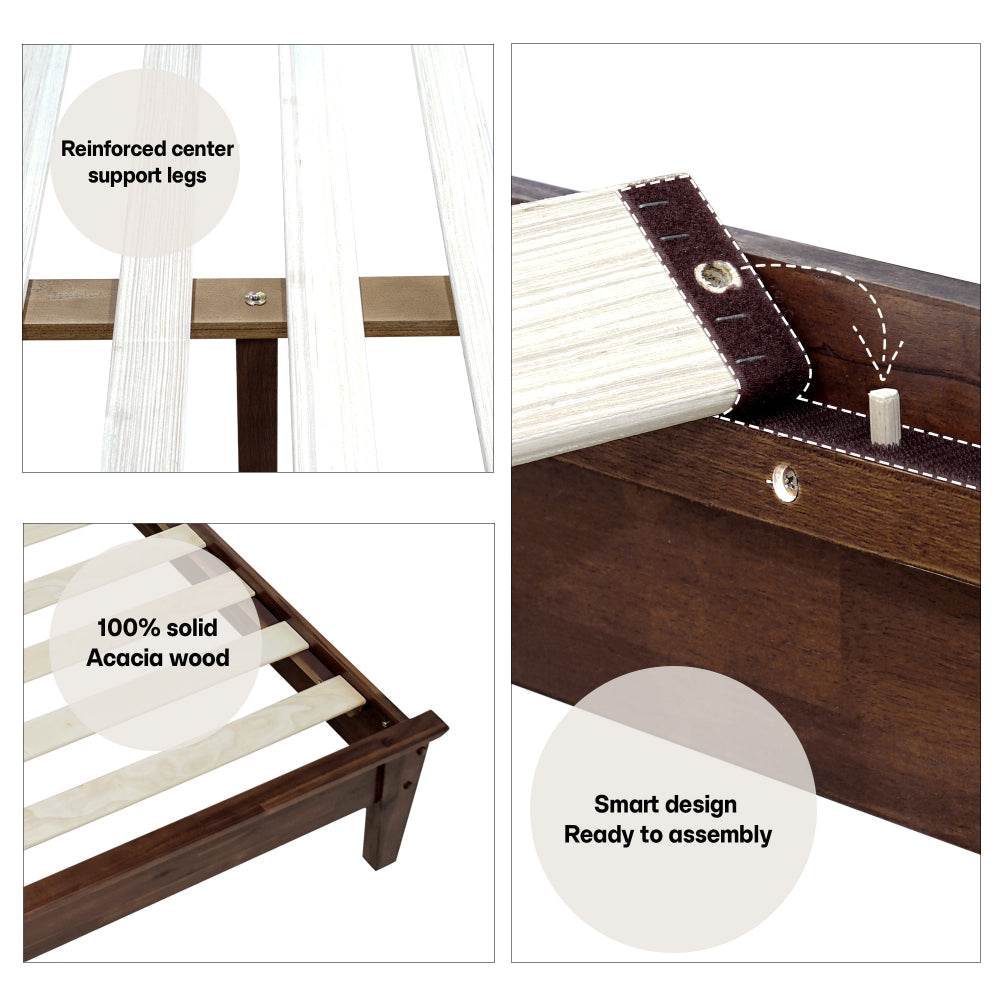 Slother Kaylin Solid Wood Bed Frame