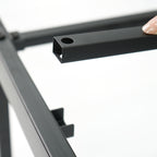 Tate King Size Metal Bed Frame with Heavy‑Duty Support Slats – Black