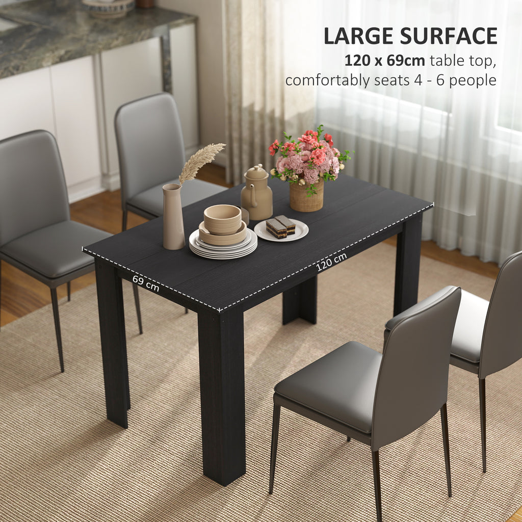 Dining Table with Wood Effect 