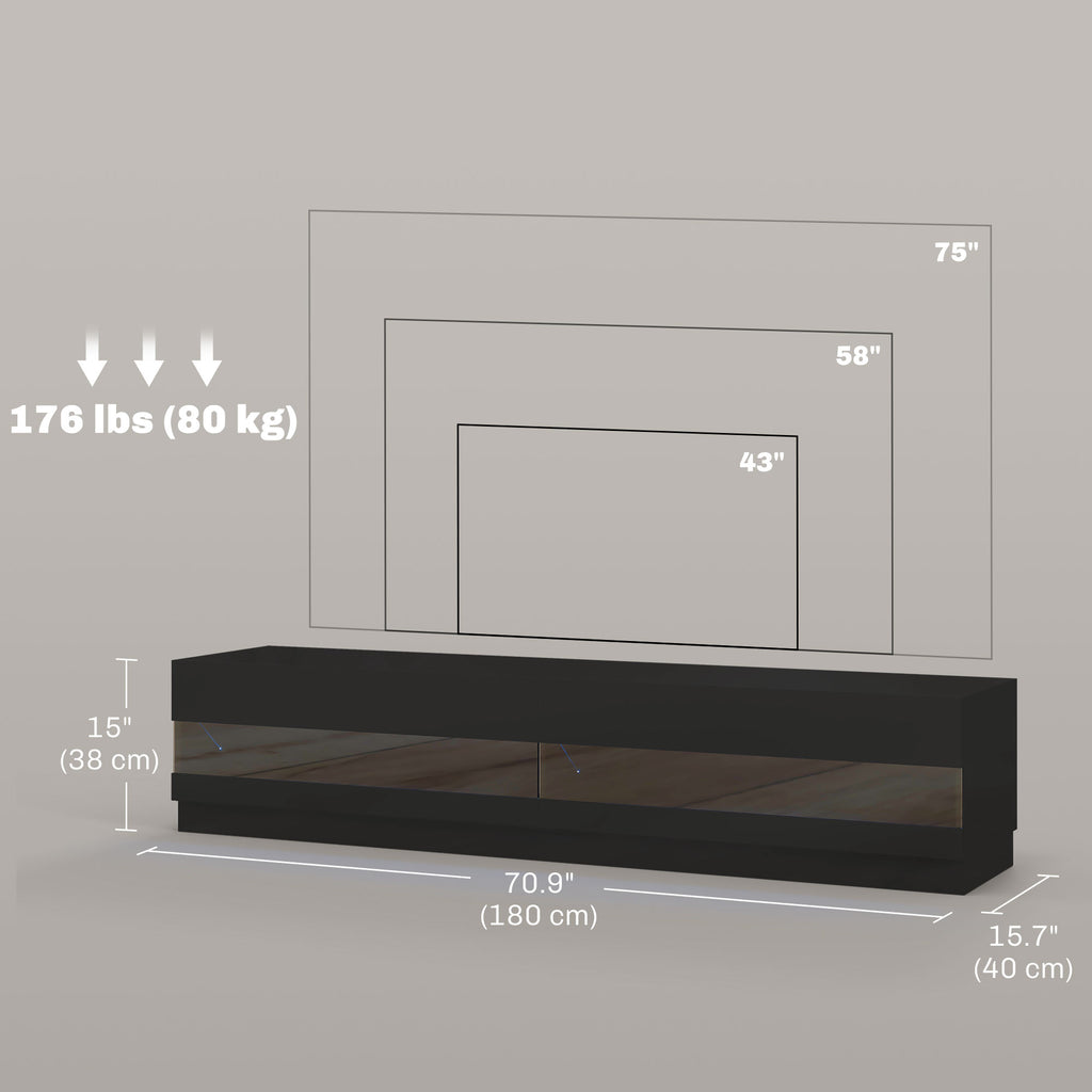 Hart Lighted TV Stand for TVs up to 75