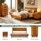 Slother Elara Solid Wood 5-Drawer Dresser