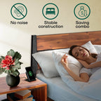 Slother Callisto Solid Wood  Bed Frame and Nightstand Bedroom Set