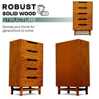 Slother Elara Solid Wood 5-Drawer Dresser