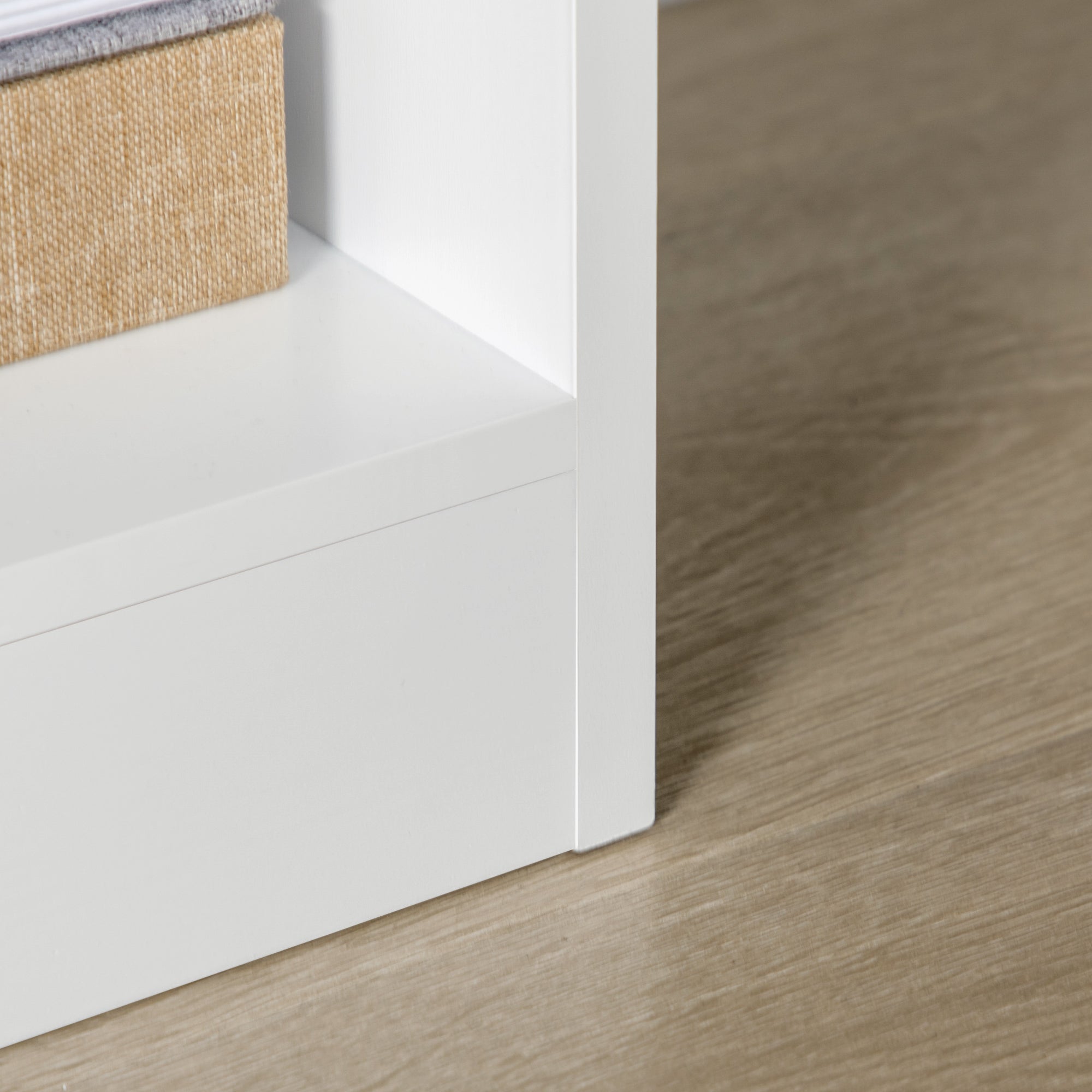 Julian Tall Freestanding Bookshelf with Drawer for Bedroom, Living Room and Home Office-White