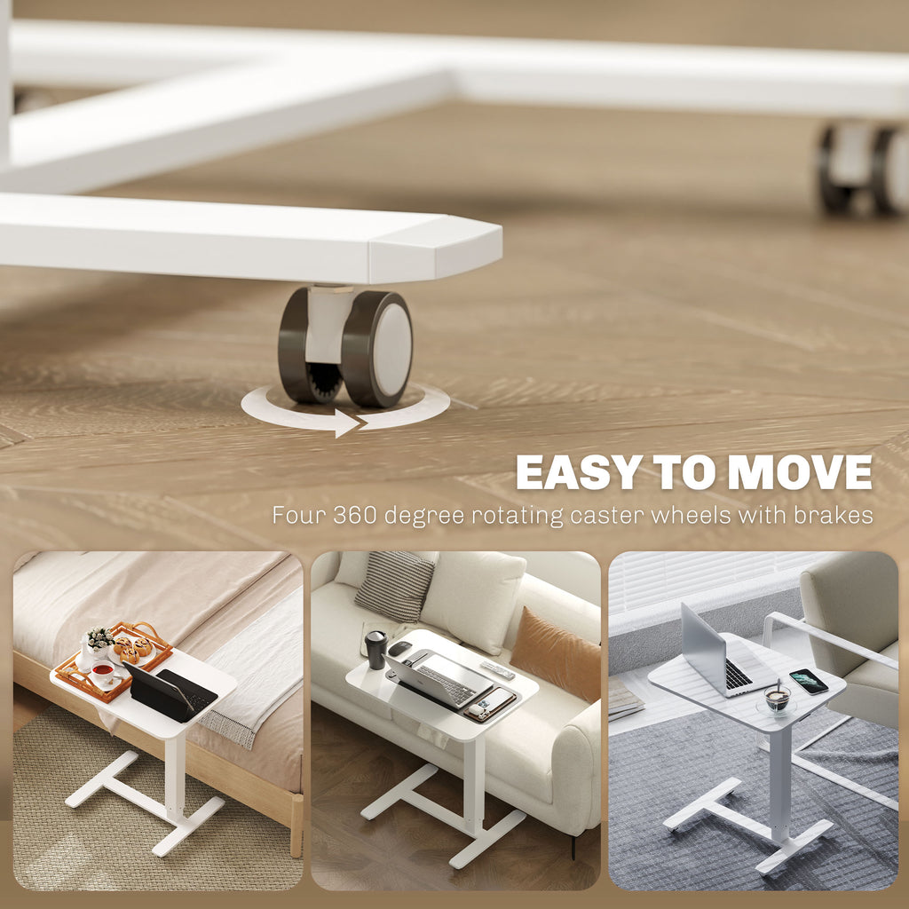Mobile Stand Up Desk with Wheels