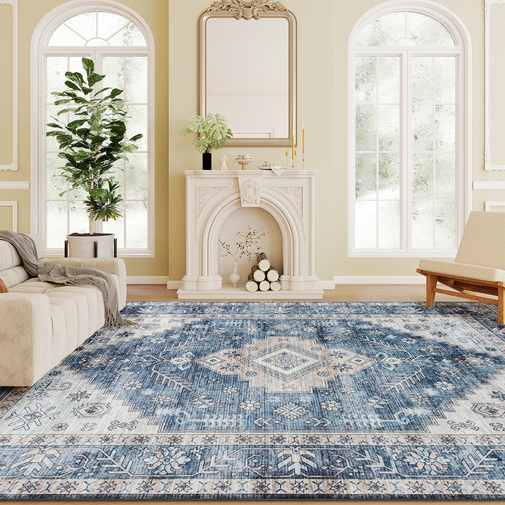 Living room area rug in modern design