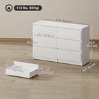 River 6 Drawer Dresser for Bedroom,
