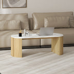 Cameron Coffee Table Modern Marble-Effect Living Room