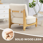 Camden Modern Accent Chair-Cream White