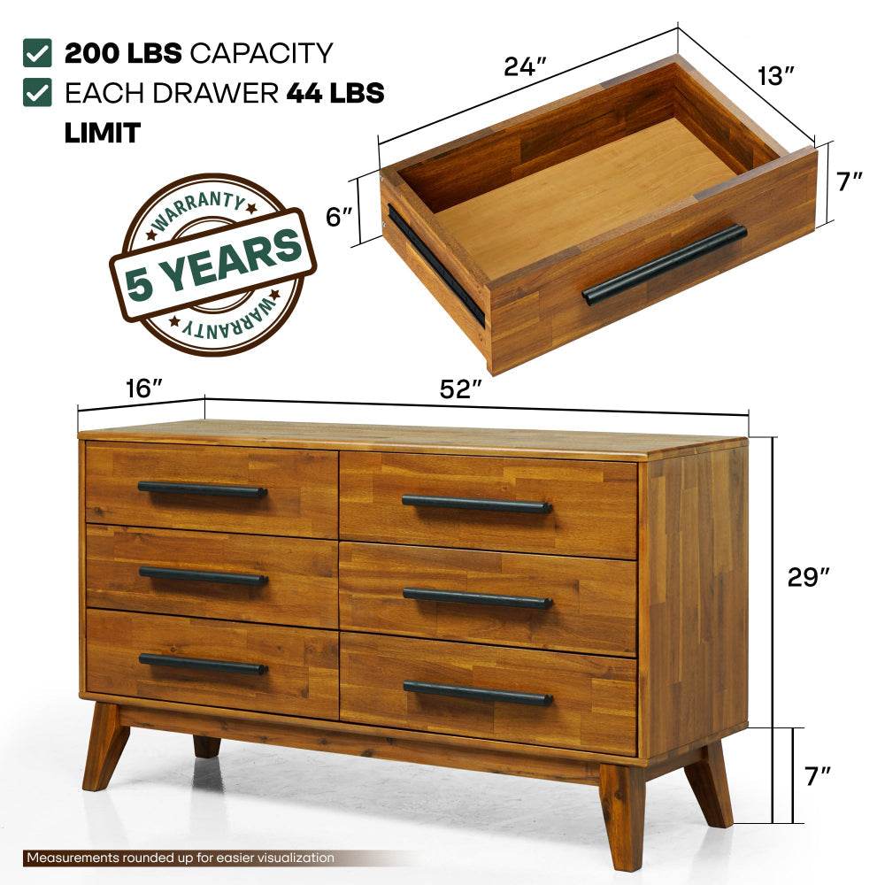 Slother Legacy Solid Wood Dresser