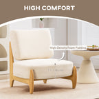 Camden Modern Accent Chair-Cream White