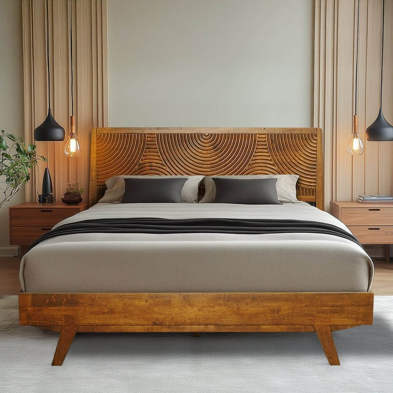 Slother Harmony Platform Bed Frame with Headboard