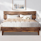 Aubrey Deluxe Wood Platform Bed Frame