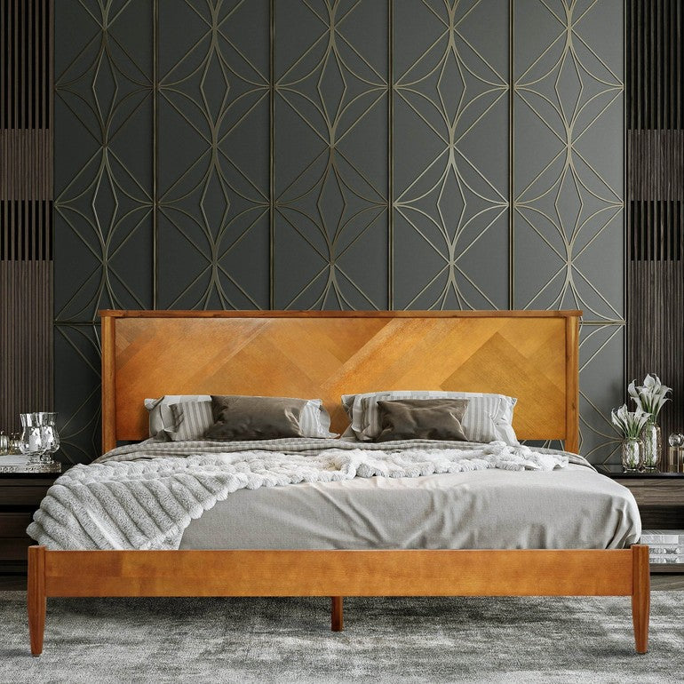 Slother-Panthera Platform Bed Frame With Headboard