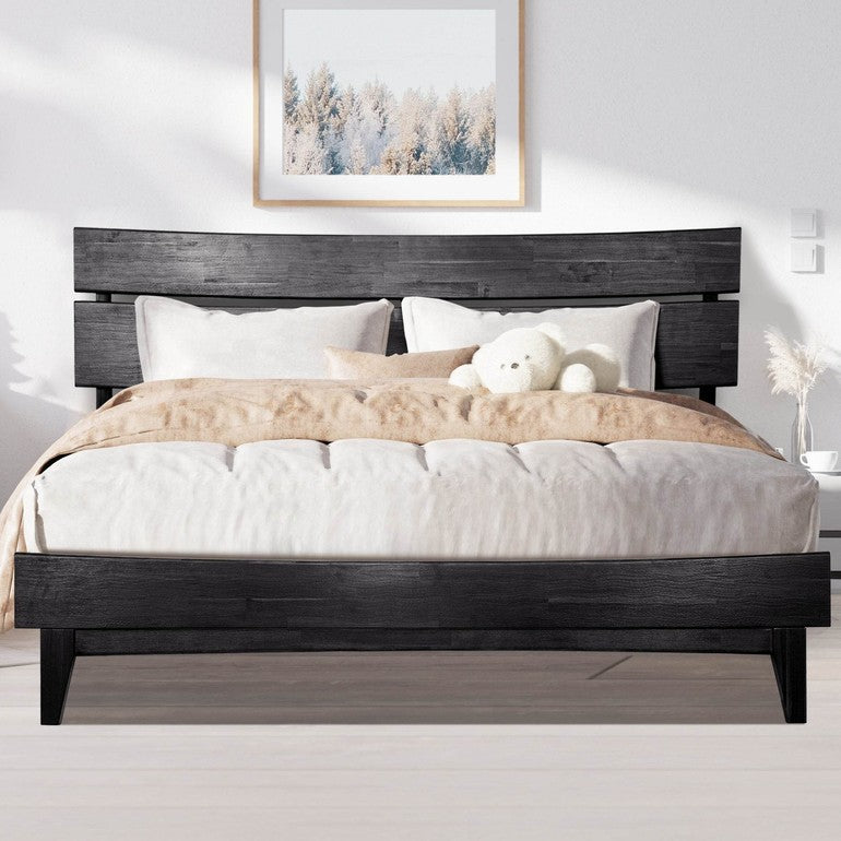 Aubrey Deluxe Wood Platform Bed Frame