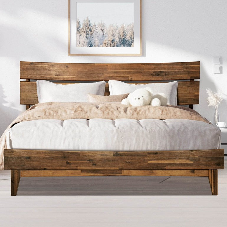 Aubrey Deluxe Wood Platform Bed Frame