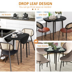 Round Drop Leaf Kitchen Table