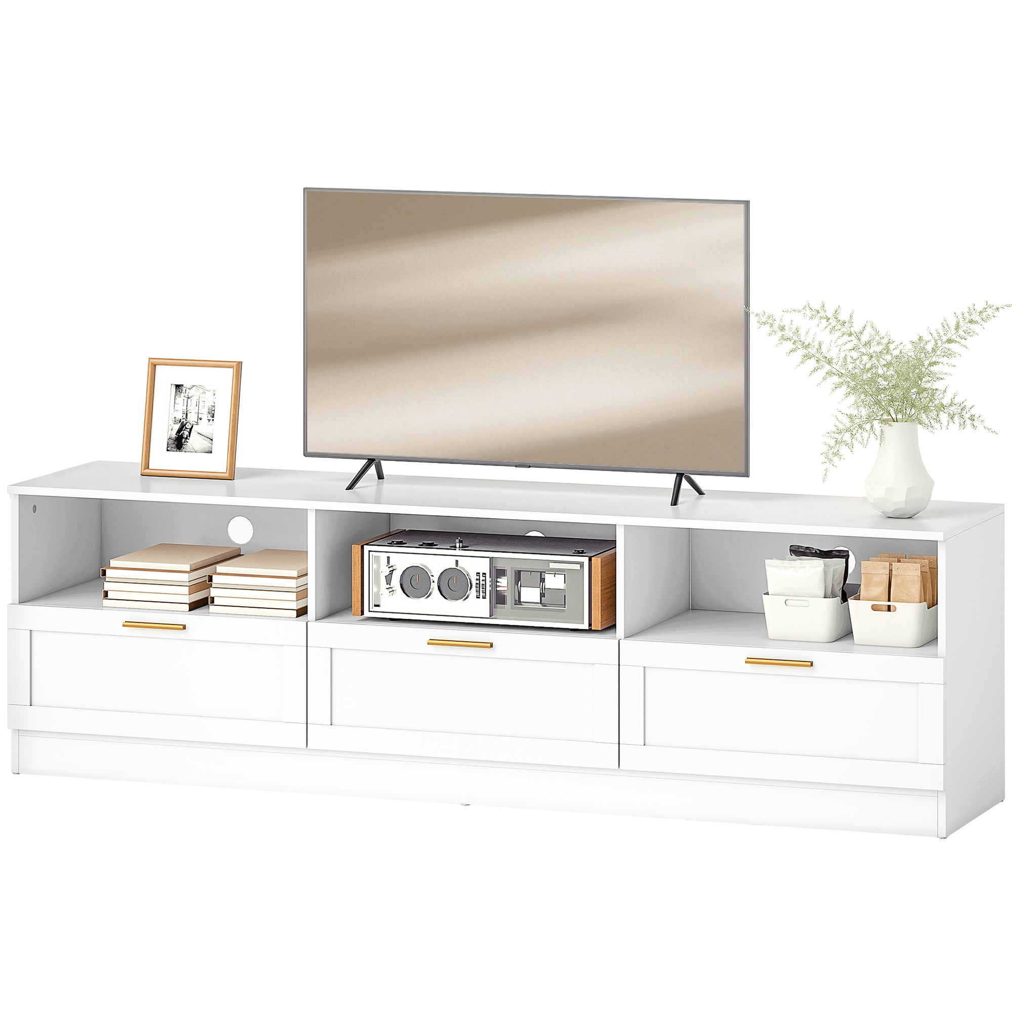 Dallas TV Stand with Storage Modern Entertainment 