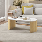 Cameron Coffee Table Modern Marble-Effect Living Room