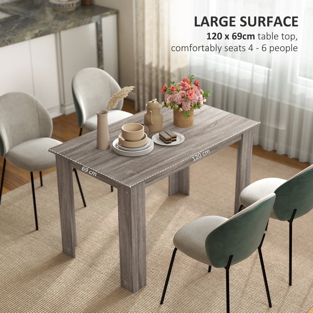 Dining Table with Wood Effect for Dining Room