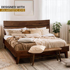 Aubrey Deluxe Wood Platform Bed Frame